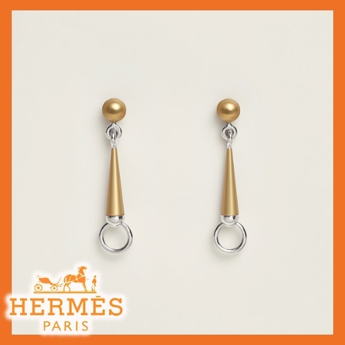 揺れるラインがカワイイ☆【HERMES】PM ピアス H100013FP07