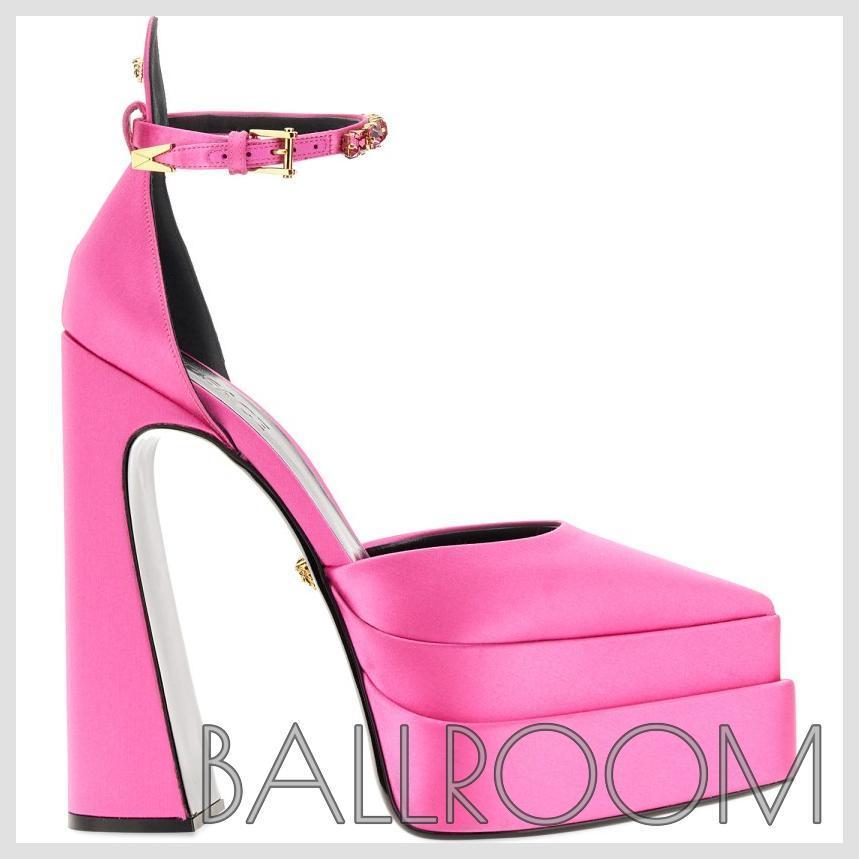 パンプス VERSACE AEVITAS POINTY PLATFORM PUMPS