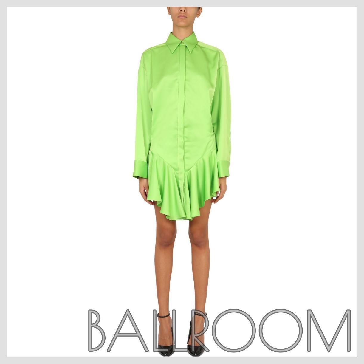 ワンピース THE ATTICO MINI CANDICE SATIN DRESS