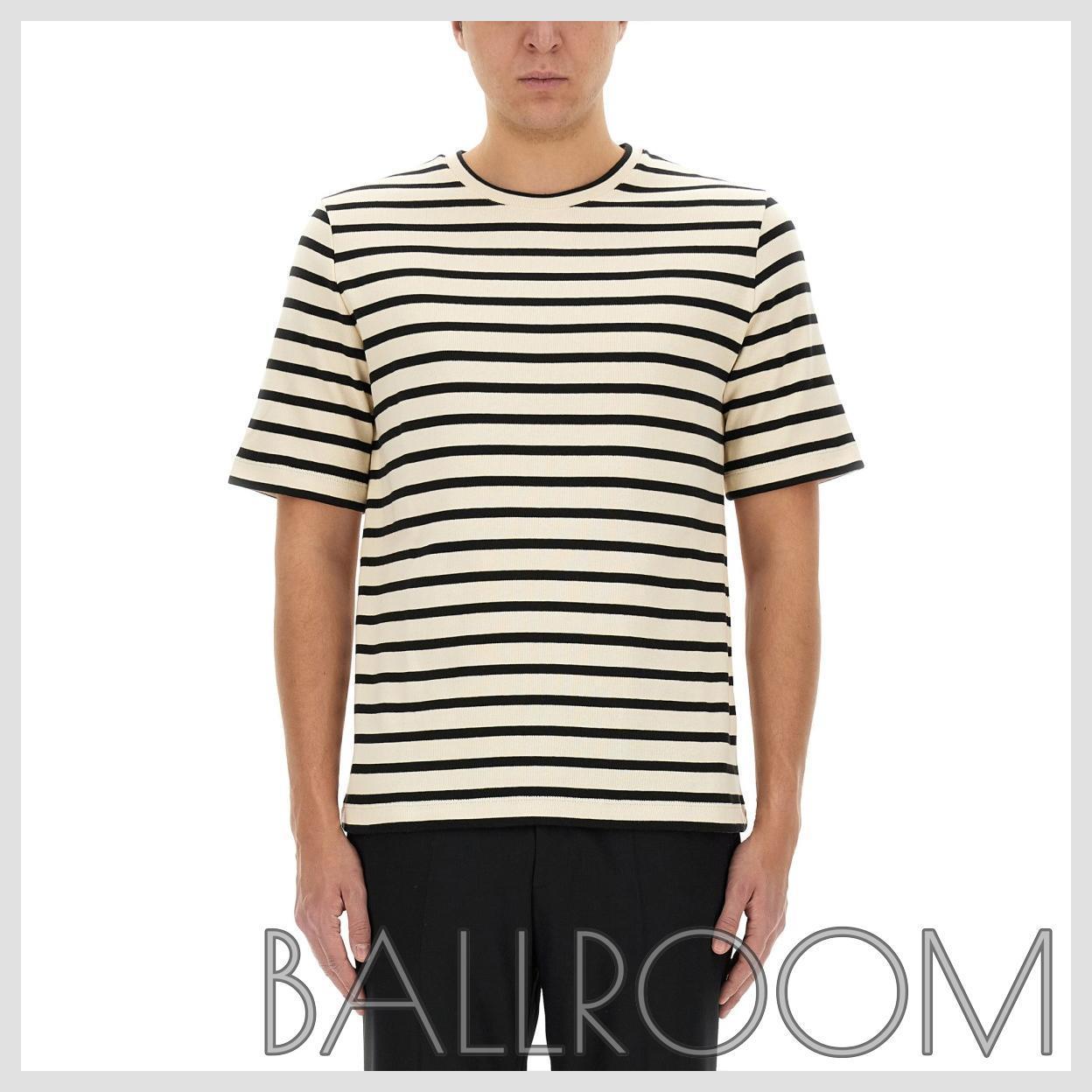 Tシャツ・カットソー JIL SANDER STRIPED COTTON T-SHIRT