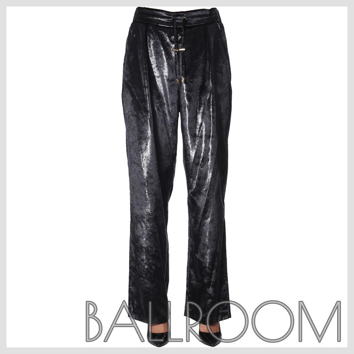 パンツ BALMAIN IRIDESCENT EFFECT WIDE PANTS