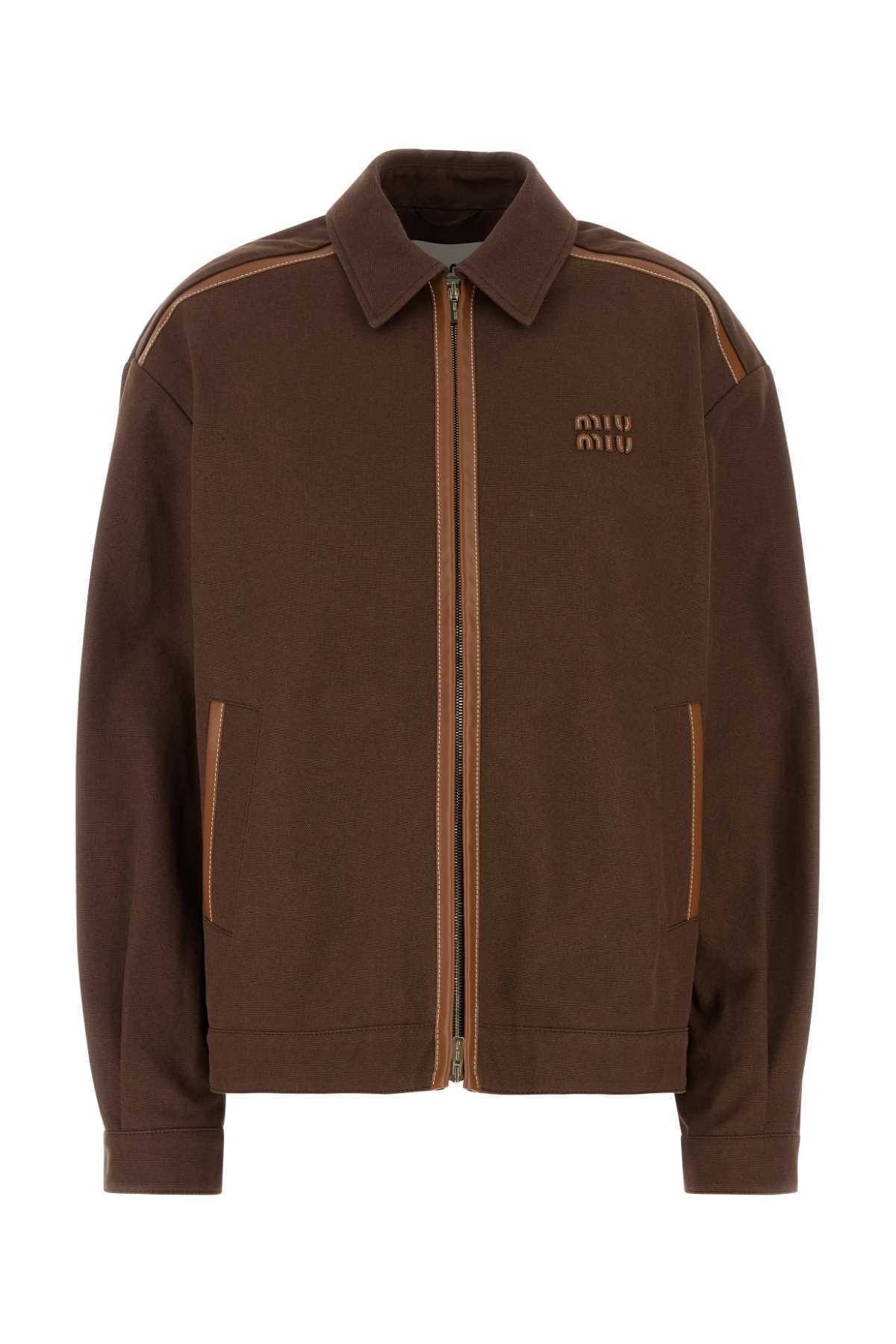 【関税&送料込】Miu Miu Chocolate Cotton Jacket