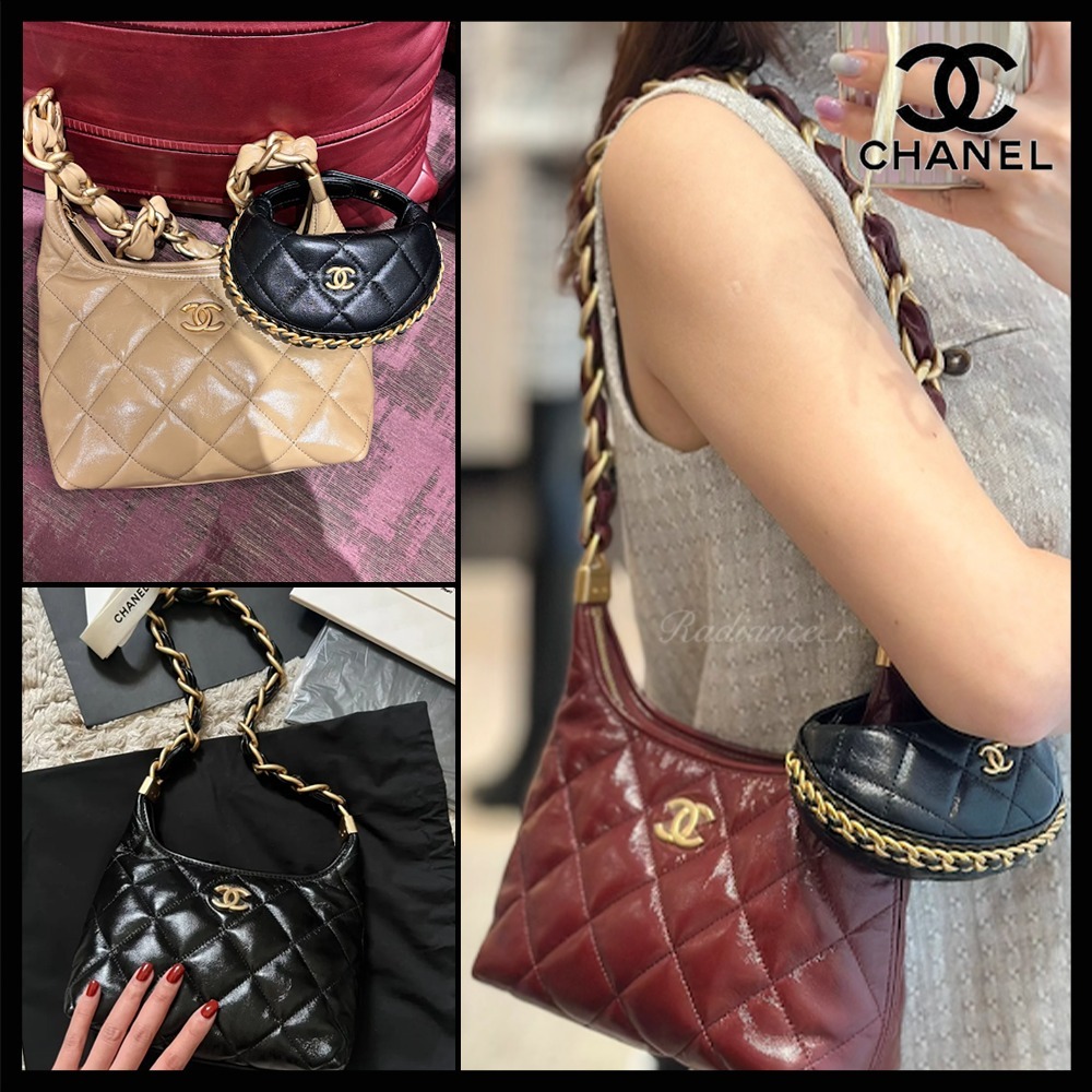 【新作★ちょうどいいバッグ】CHANEL 25A ミニホーボーバッグ