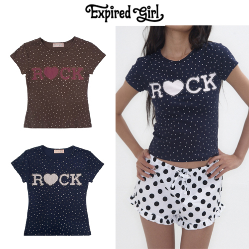 ★2025SS新作★EXPIRED GIRL★Rock Star Baby Tee