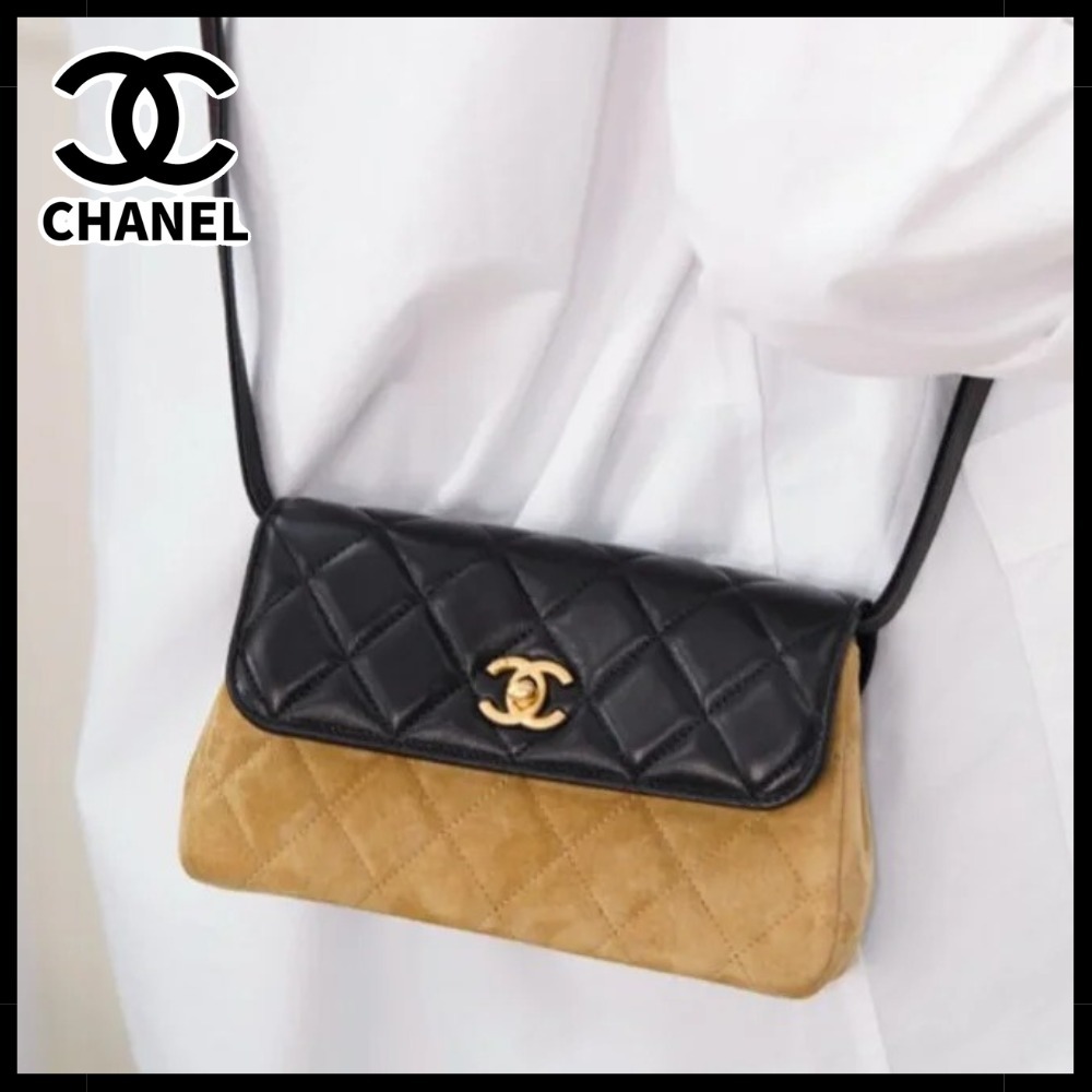 バイカラーで華やかに♪【CHANEL】ショルダーバッグ