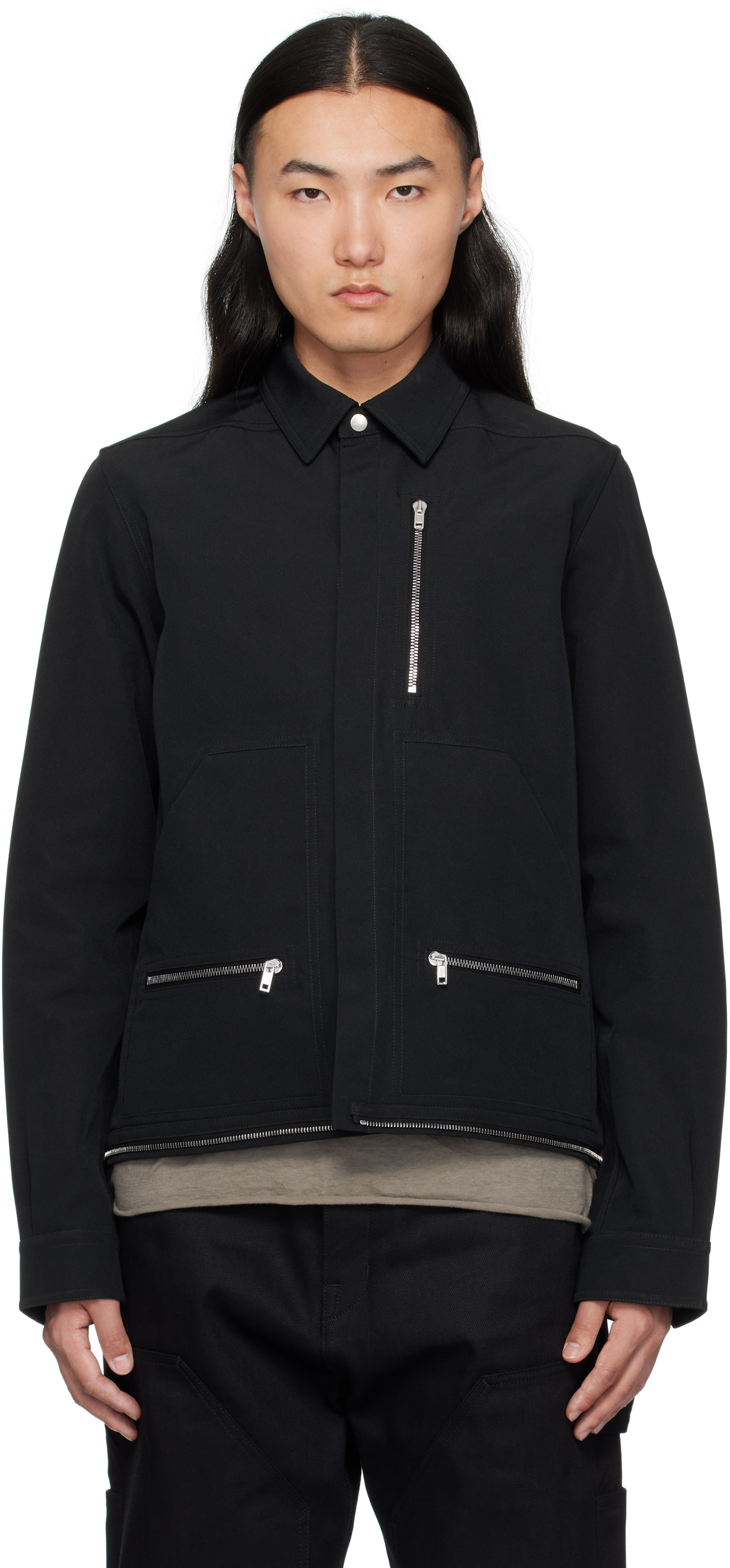 【関税込み】Rick Owens ブラック Hollywood Headon シャツ