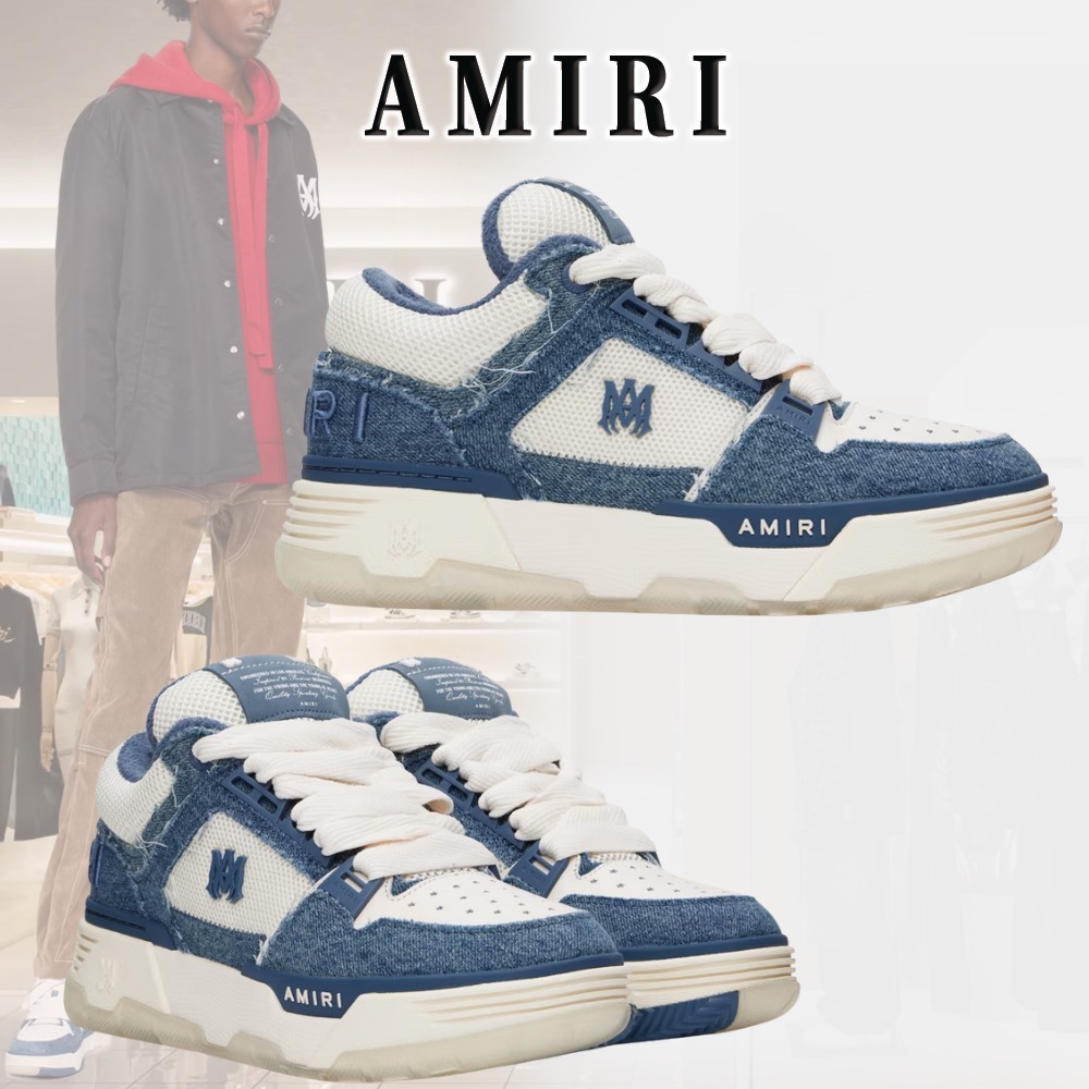 【抜け感と高級感】AMIRI Vintage Denim MA-1 スニーカー