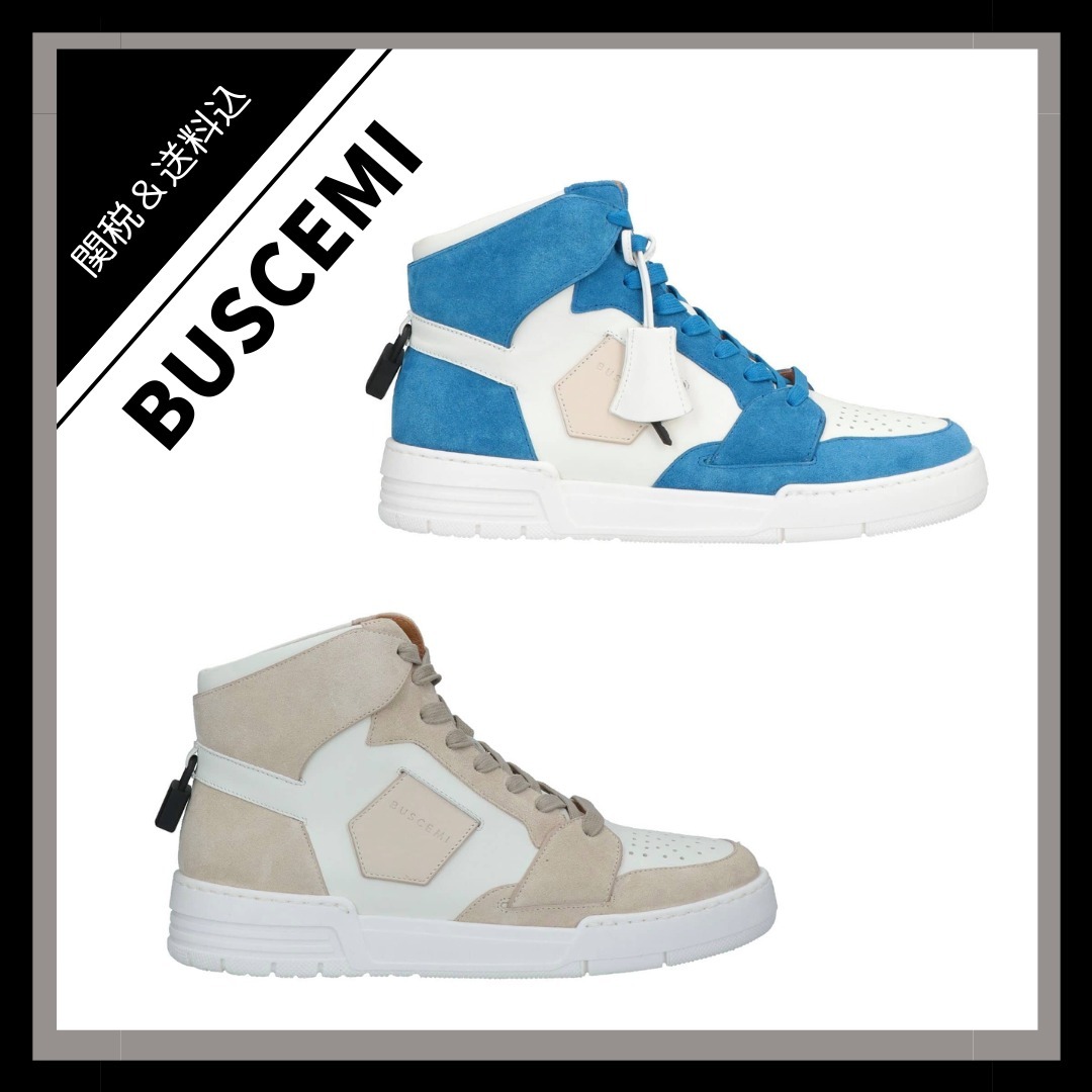 *BUSCEMI*バイカラーデザイン ハイカットスニーカー 2色展開