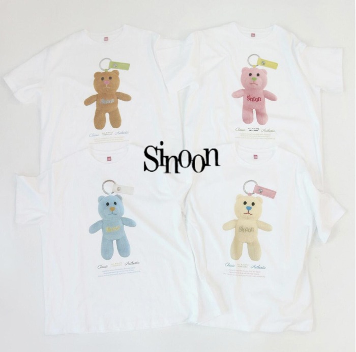韓国人気【SINOON】NOONI Bear Keyring T-Shirt