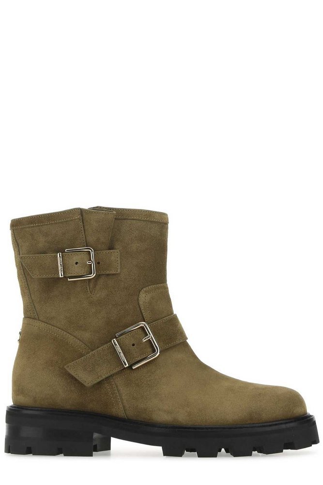 JIMMY CHOO ユスIIハックルフツ YOUTHIICRT CAPERGREEN