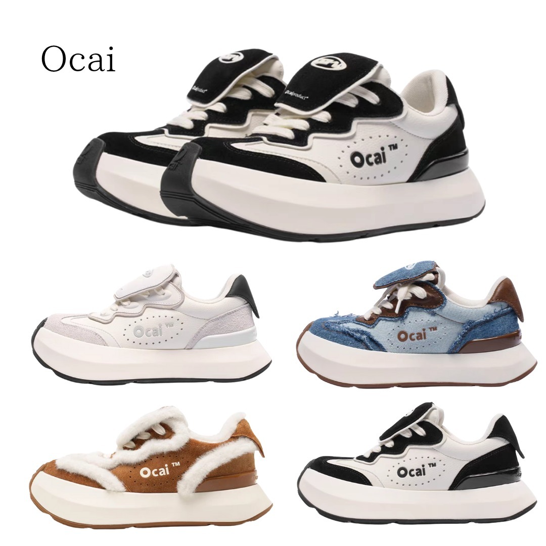 Ocai レディース クラウド レトロ 厚底 カジュアルシューズ