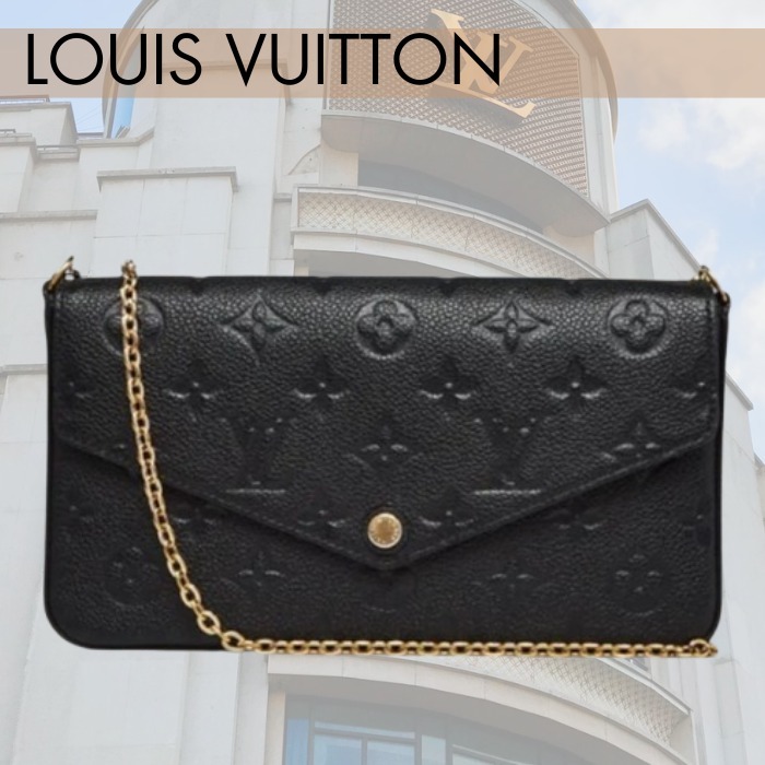 人気ブラック☆3way【Loius Vuitton】Felicie ポシェット