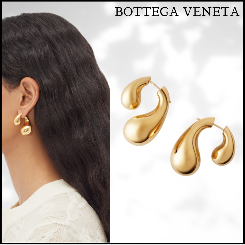 【Bottega Veneta】イエローゴールド ドロップ ピアス