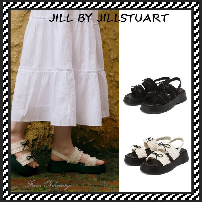 [JILL BY JILLSTUART] Ribbon Platform Sandals ★すぐ品切れ★