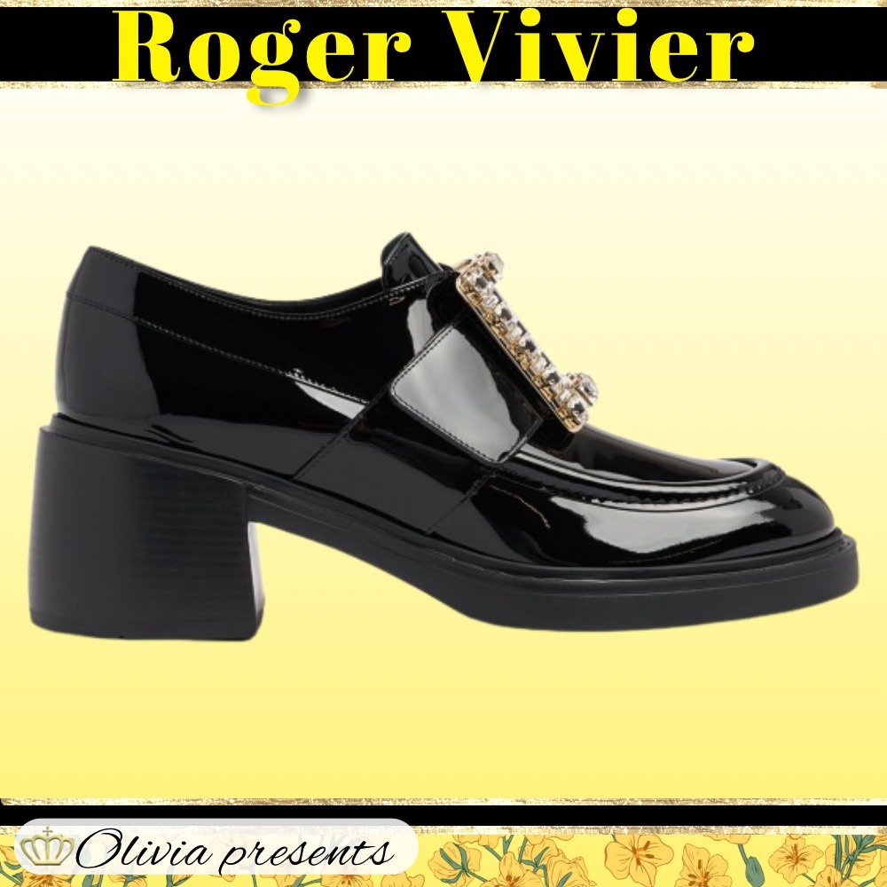 【Roger Vivier】ヴィヴ レンジャーズ パテント 60mm ローファー