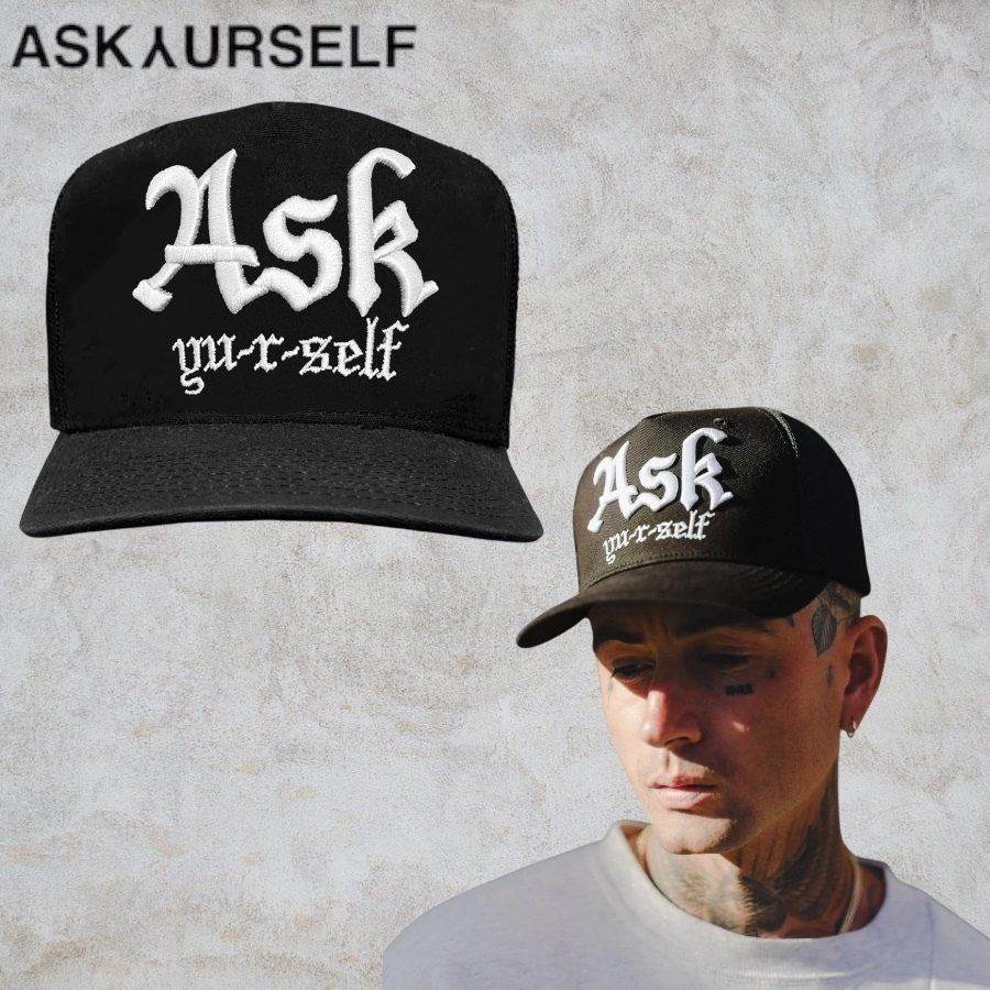 ASKYURSELF アスクユアセルフ キャップ BONES TRUCKER CAP 帽子