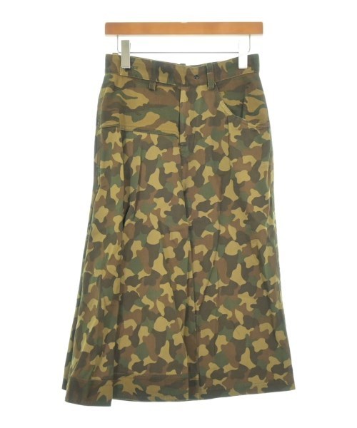YOHJI YAMAMOTO スラックス 茶xカーキ(迷彩) 2001325M0009