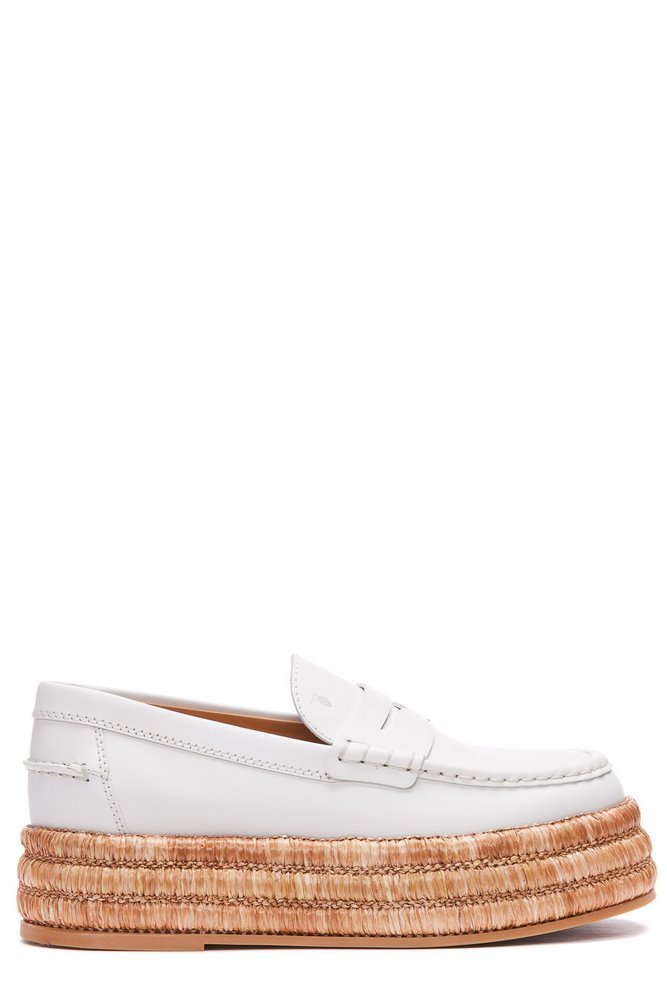 TOD'S ラウントトゥフラットフォムロファ XXW72K0GQ90RBT B015