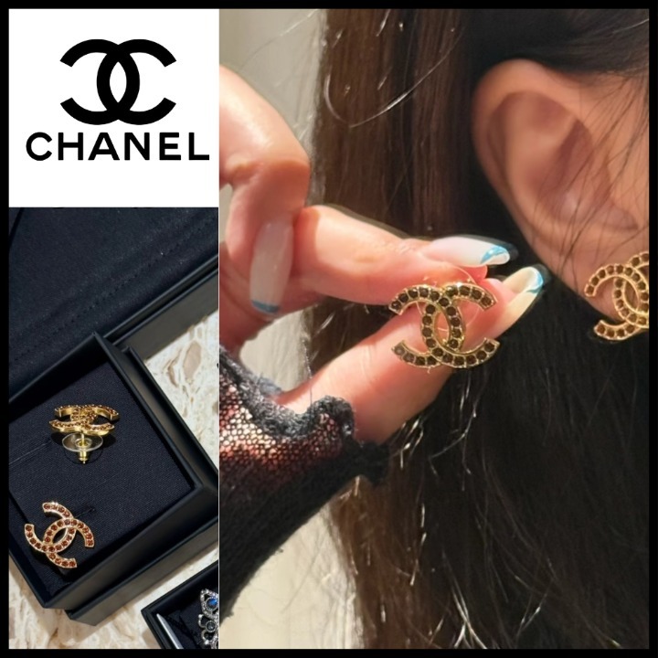 上質な存在感【CHANEL】シャネル CCロゴ ピアス