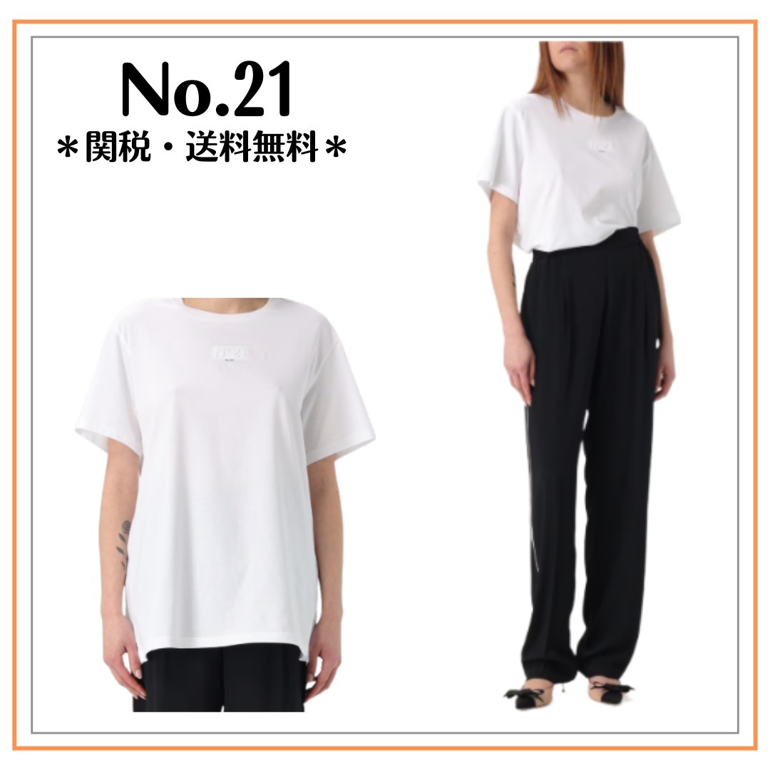 【No.21】コットンクルーネックTシャツ【関税・送料無料】