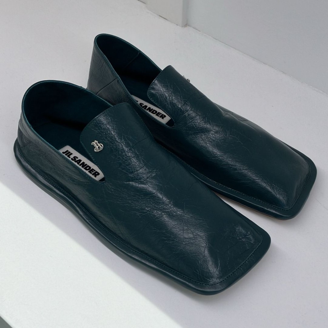 直営店☆JIL SANDER☆SALE! お洒落♪レザー フラットシューズ