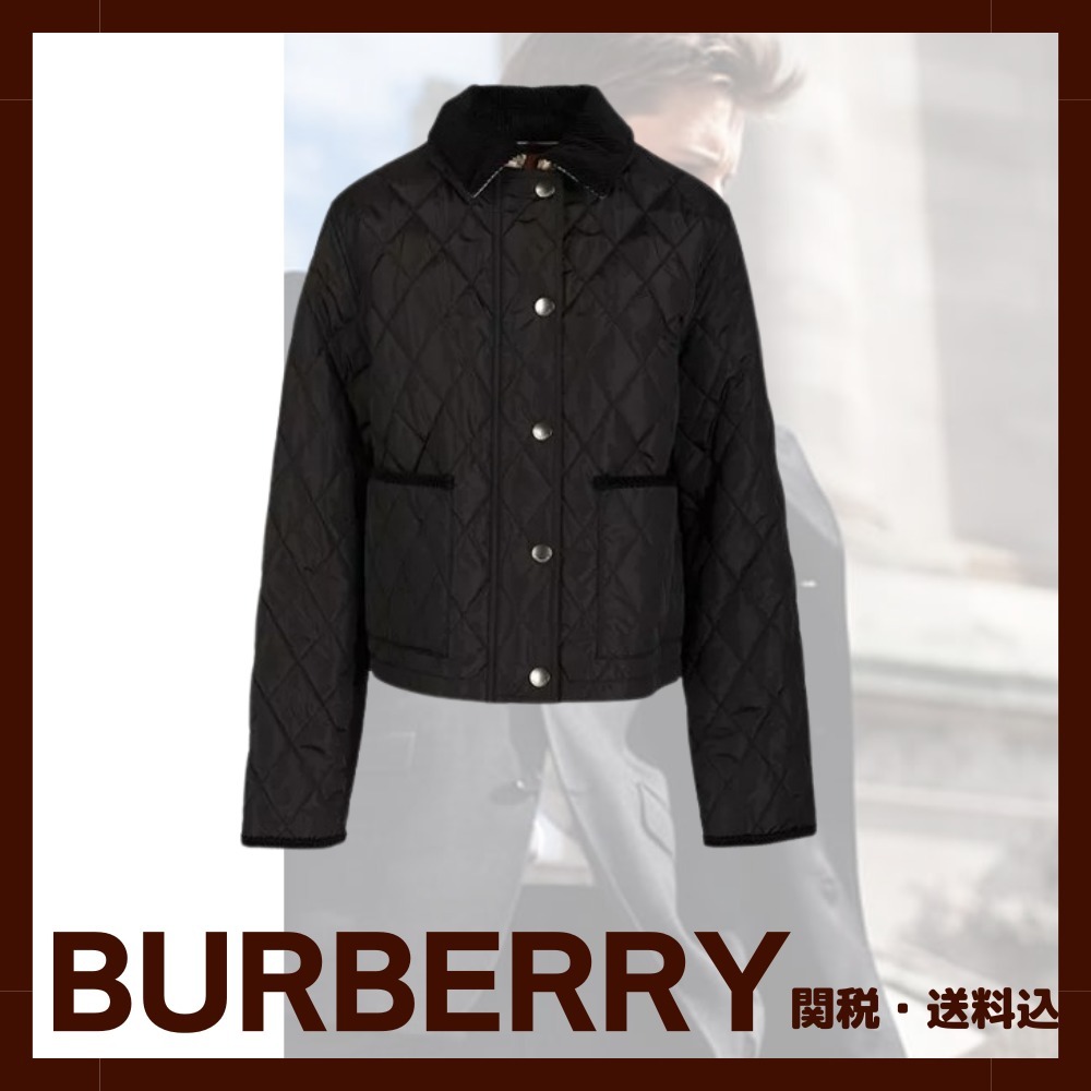 新作☆【BURBERRY】クロップドジャケット