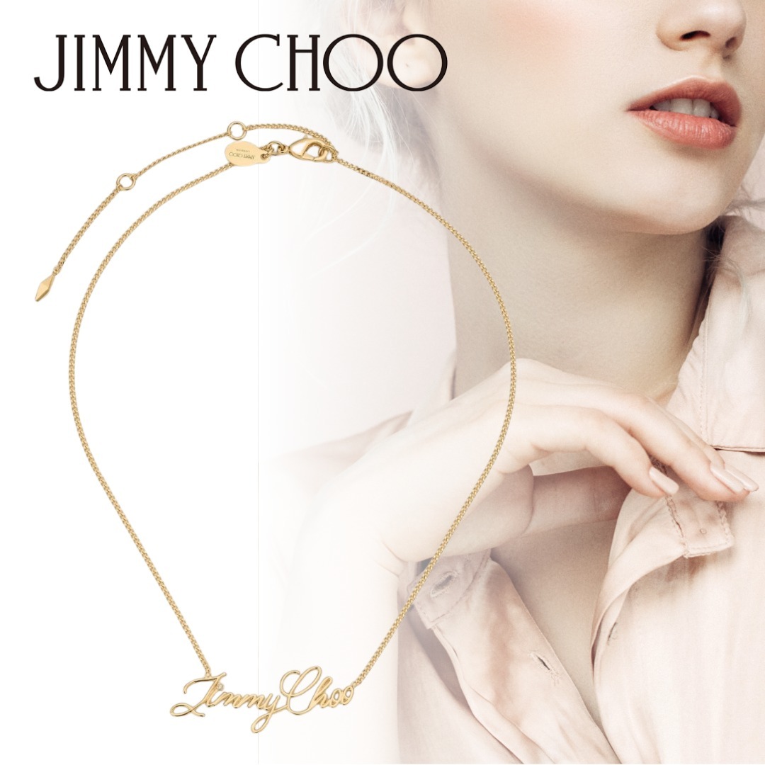 ★jimmychoo[ジミーチュウ] ロゴ スクリプト ネックレス★