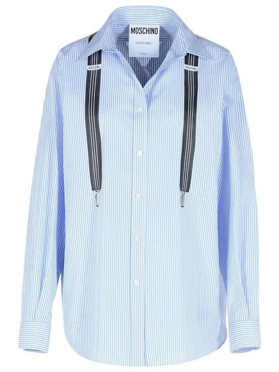Tシャツ・カットソー MOSCHINO Women Tunic Tops V0202 05324303 BLUE