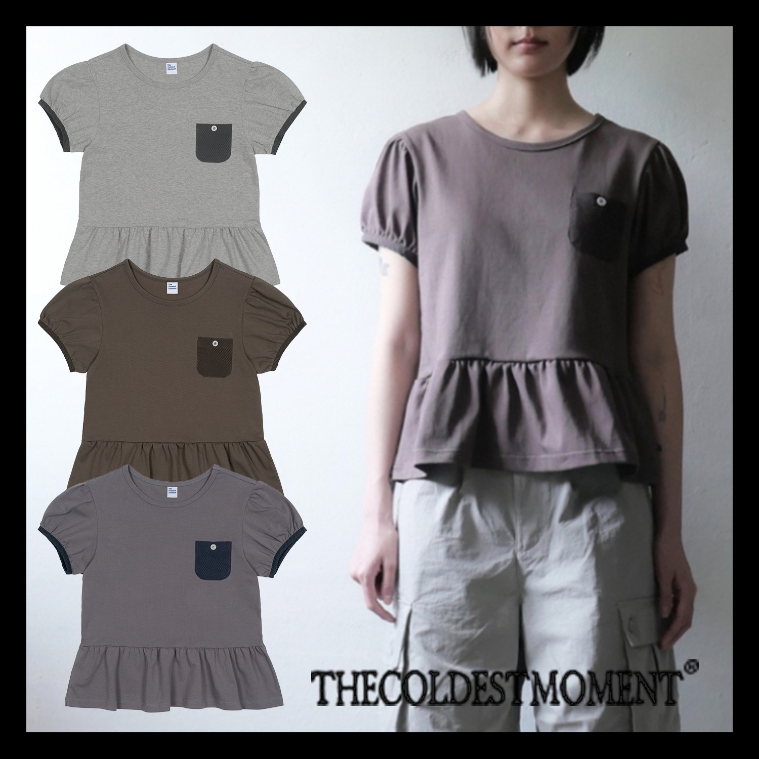 【THE COLDEST MOMENT】TCM button mini pocket T