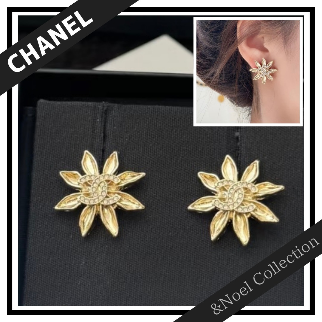 【優美なフラワーモチーフ♢】CHANEL *ピアス