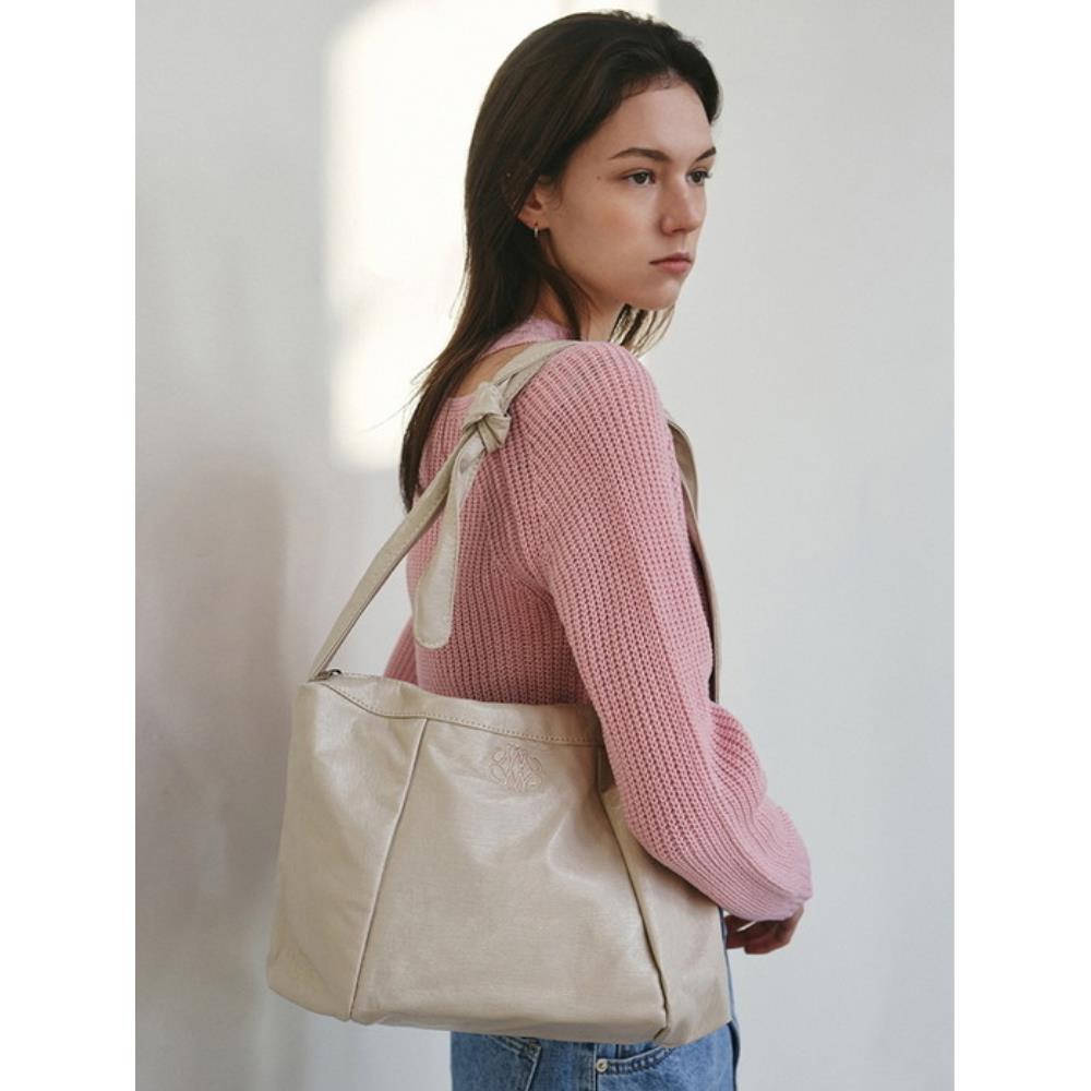 ★NlCK&NLCOLE★ NICOLE SQUARE SHOULDER BAG_CREAM