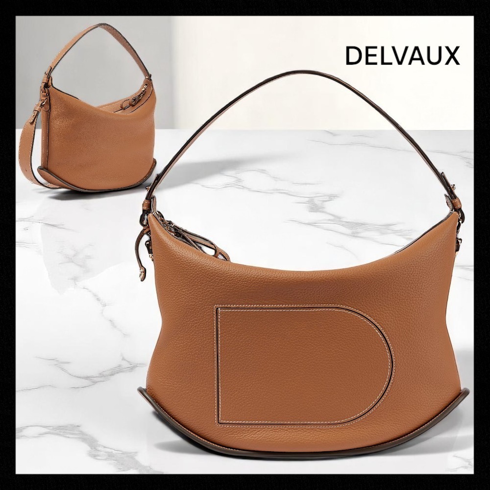 名品バッグ♪【DELVAUX】Pin Swing XL レザー ショルダーバッグ