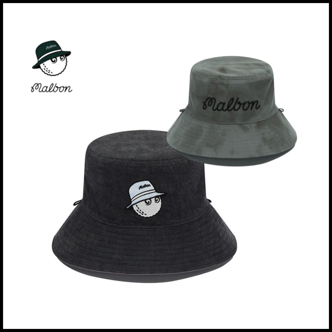 [Malbone golf] Reversible Bucket Hat Charcoal / 税込み