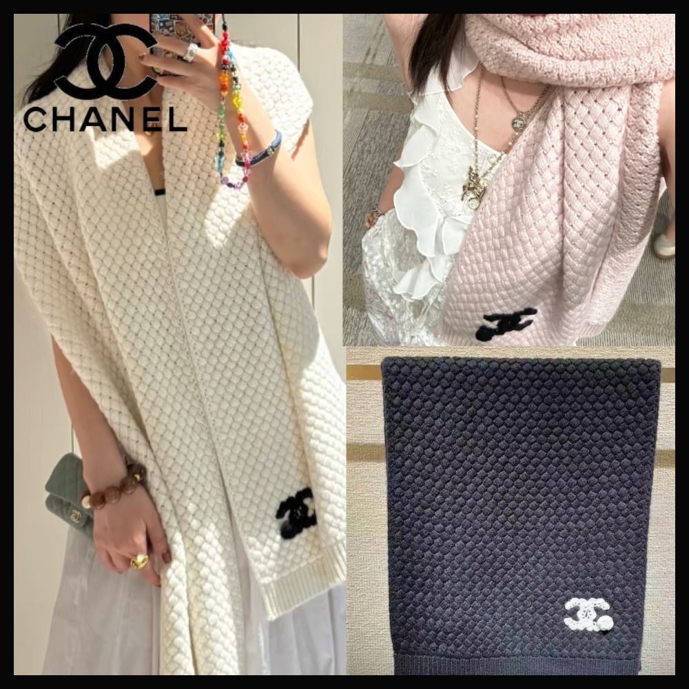 【CCロゴが可愛い♪】CHANEL マフラー