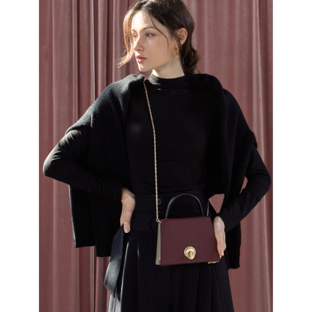 ★TOUT Y EST★ LOMEL MINI Micro Bag Maroon Burgundy BW020