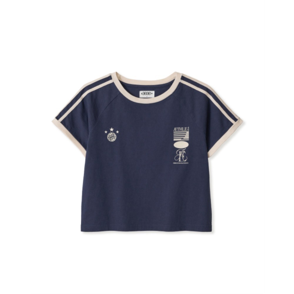 ★AEAE★ ATHLETE STRIPE HALF TSHIRTS NAVY AE44SWTS004NVY