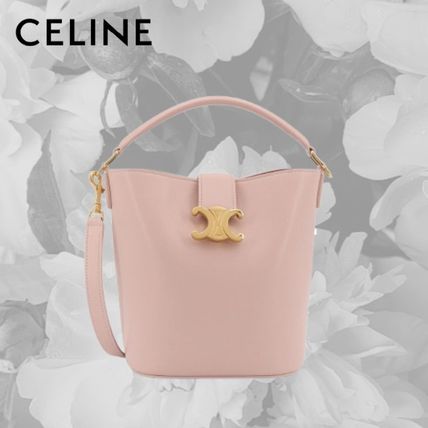 CELINE セリーヌ ルイーズ バケットバッグ レザー 25新作 セリーヌ ミニ バケット ルイーズ スムースカーフスキン