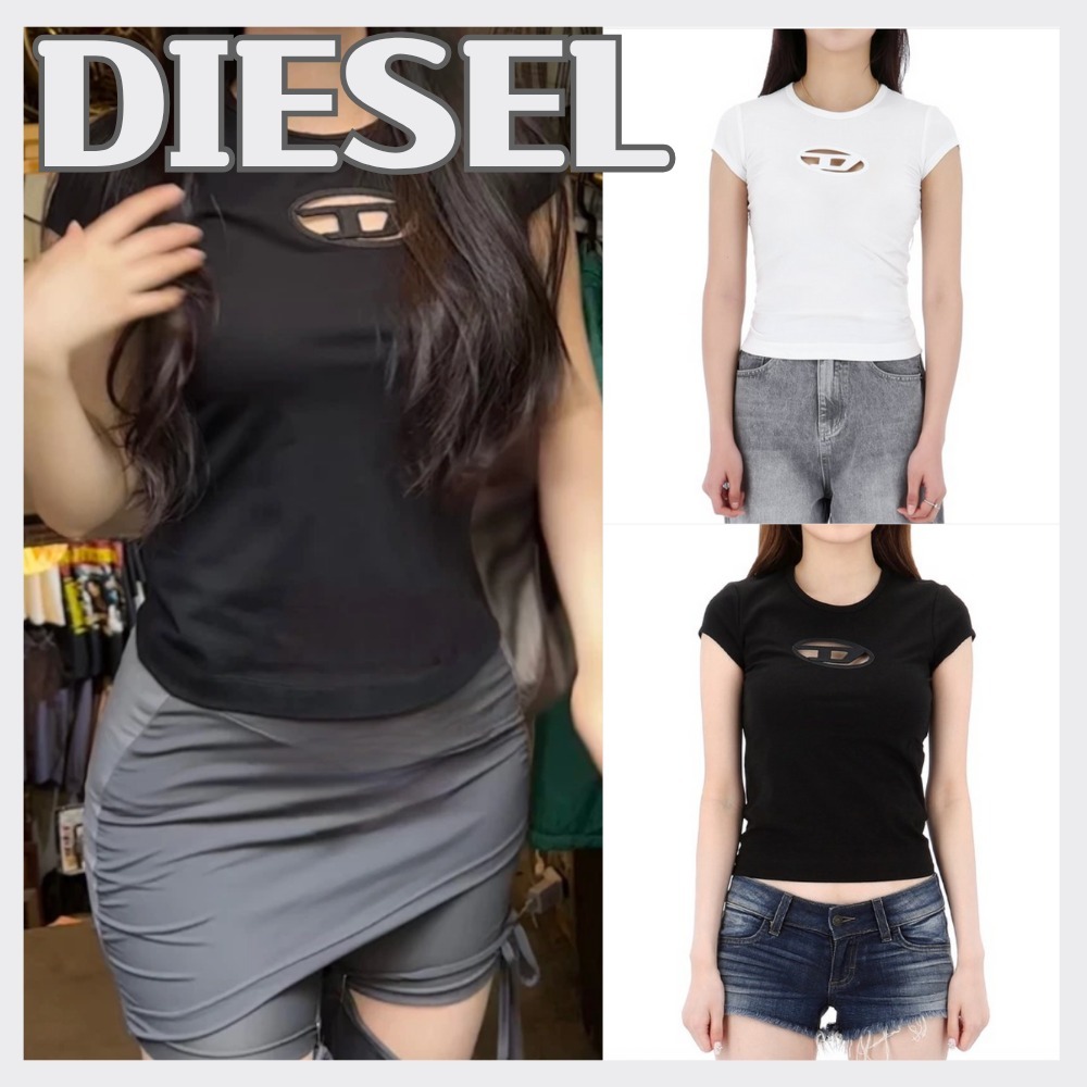 【Diesel】T-Angie Peekaboo Logo T-Shirt★関税込★