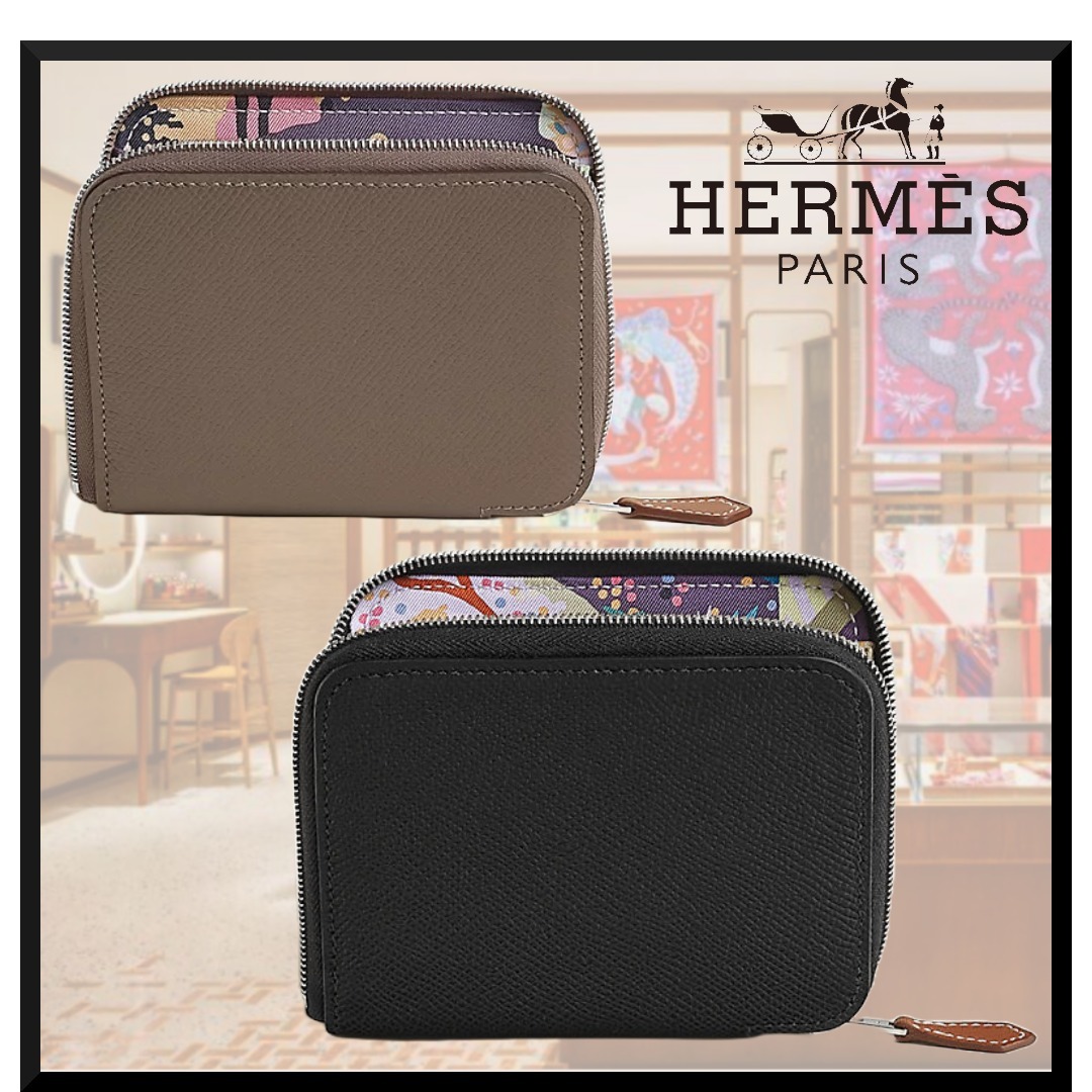 【プレゼントに♪】HERMES シルクイン コンパクトウォレット