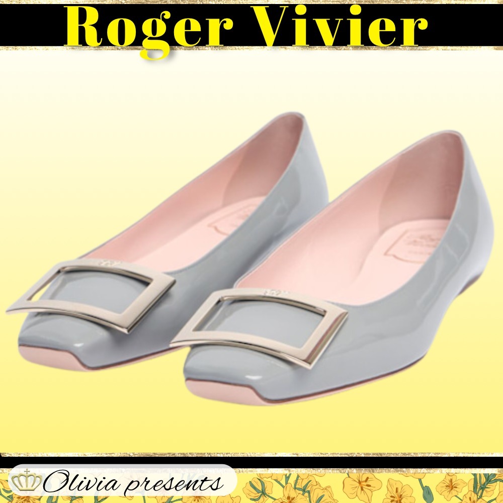 【Roger Vivier】パテント トロンペット バレリーナ 10mm