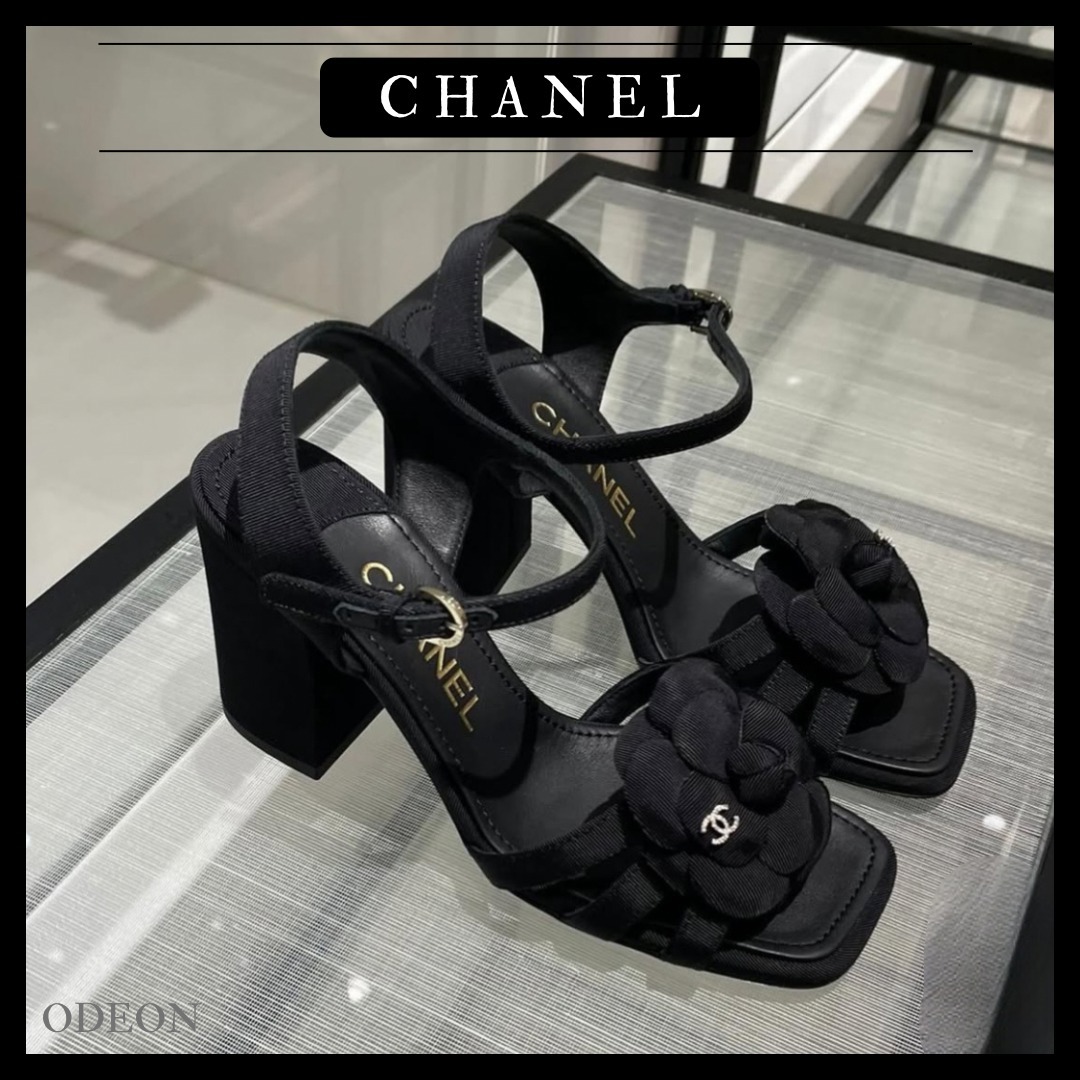 *25A限定♡希少*【CHANEL】カメリア CCロゴ サンダル