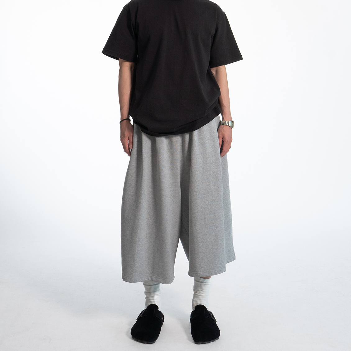 ハーフ・ショートパンツ [COLN] fluid max sweat wide bermuda pants (5c)