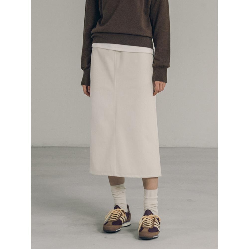 スカート Siyazu SIST9044 Relax Banding Skirt_Cream