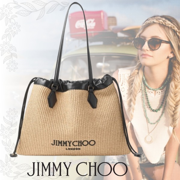 *JIMMY CHOO*ジミーチュウドローストリング トート M