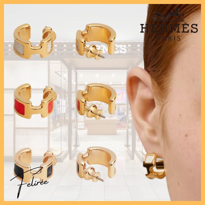 《洗練された美。》HERMES オランプ ピアス PM