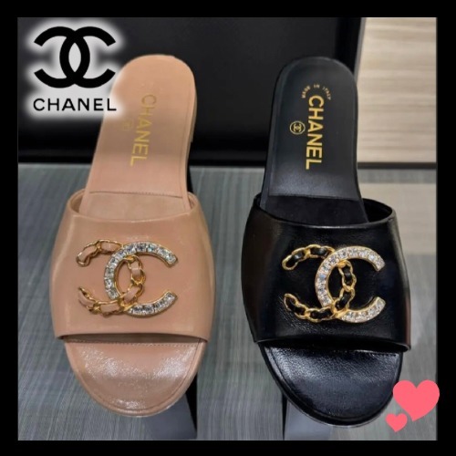 上品なデザイン♪【CHANEL】シンプルで合わせやすい サンダル