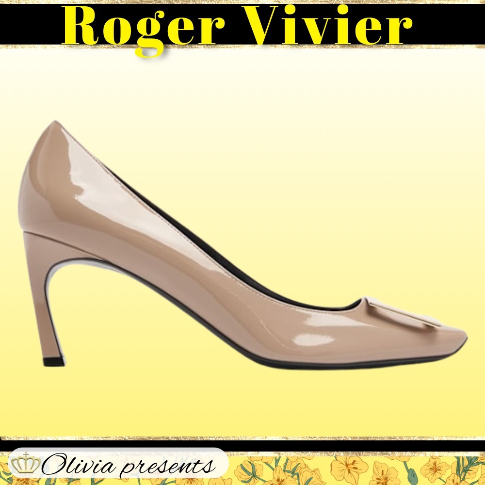 【Roger Vivier】パテント トロンペット バレリーナ 70mm