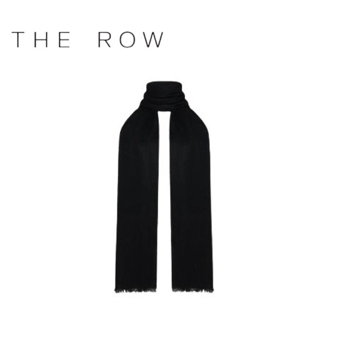 【THE ROW】ザロウ スカーフ ブラック