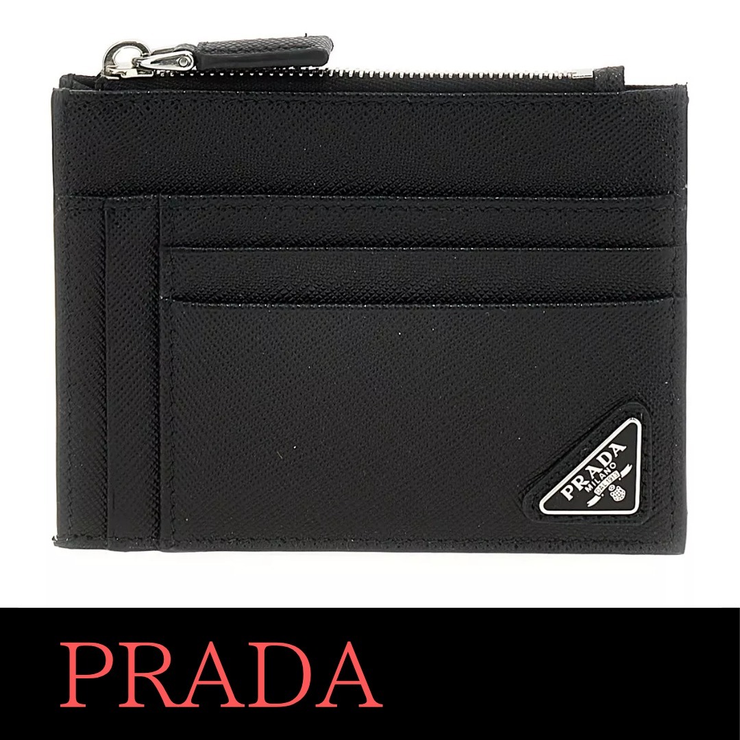 Prada サフィアーノロゴカードホルダー☆関税・送料込み☆