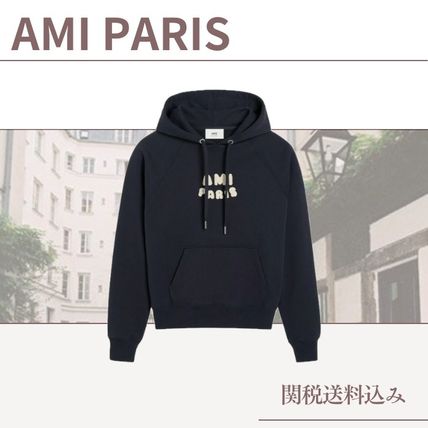 【関税込】新作◆AMI ALEXANDRE MATTIUSSI◆ロゴパッチ パーカー Black Ami Alexandre Mattiussi Windbreaker | AMI PARIS